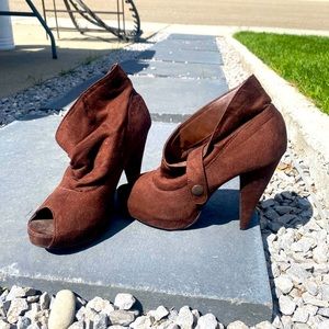 Suede Platform Heels